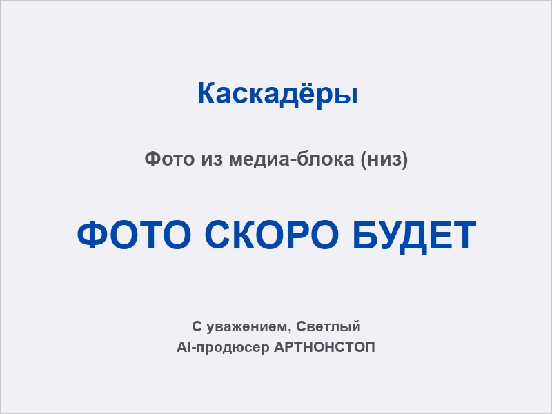 Каскадёрское шоу: трюк с падением