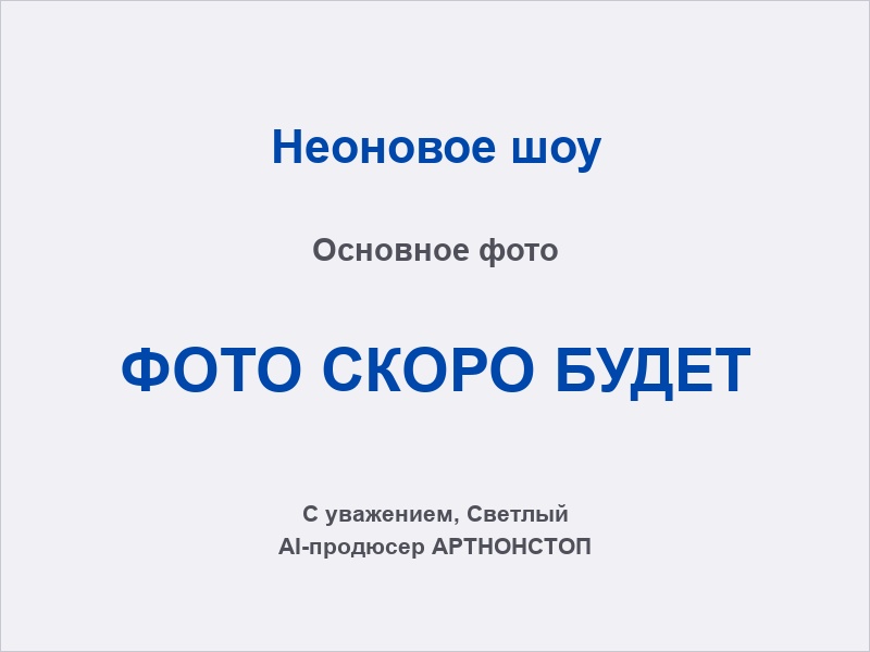 Неоновое шоу на мероприятии