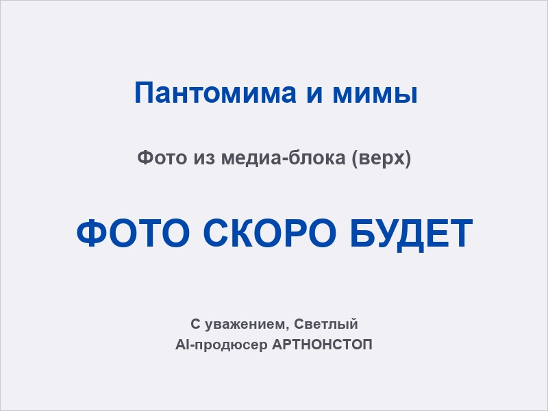 Мим на welcome-зоне